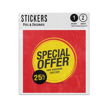 Picture of Special Offer This Weekend Shop Now 25 Percent Off Price Tag Sticker Sheets Twin Pack