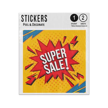 Picture of Super Sale Shattering Speech Bubble Pop Art Style Sticker Sheets Twin Pack
