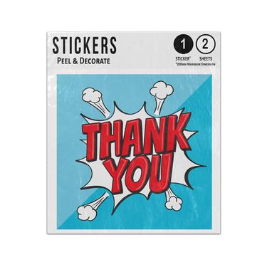 Picture of Thank You Composition Pop Art Style Sticker Sheets Twin Pack