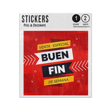 Picture of Venta Especial Buen Fin De Semana Last Week Of Sale Spanish Sticker Sheets Twin Pack