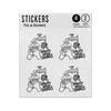 Picture of Wash Your Hands 30 Seconds Smiling Tap Water Soap Illustration Sticker Sheets Twin Pack