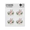 Picture of Wash Your Hands Lettering Peace Sign Two Fingers Illustration Sticker Sheets Twin Pack