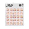 Picture of You Are My Love Valentines Day Illustration With Hearts Sticker Sheets Twin Pack