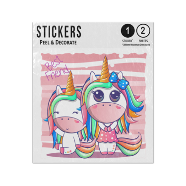 Picture of Best Friend Happy Friendship Unicorn Sticker Sheets Twin Pack