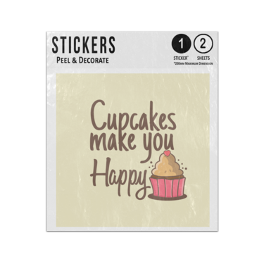 Picture of Cupcake Make You Happy Sticker Sheets Twin Pack