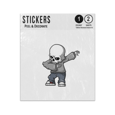 Picture of Dabbing Skull Halloween Drawing Sticker Sheets Twin Pack