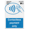 Picture of Contactless Payment Only Universal Symbol Adhesive Vinyl Sign