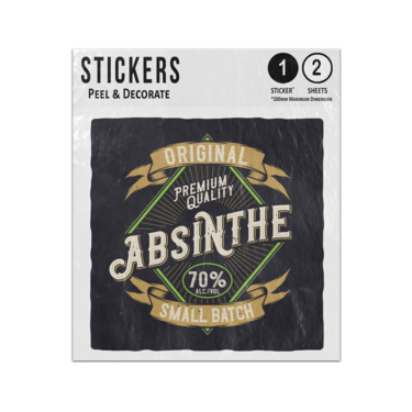 Picture of Absinthe Superior Limited Batch Premium Quality Logo Sticker Sheets Twin Pack