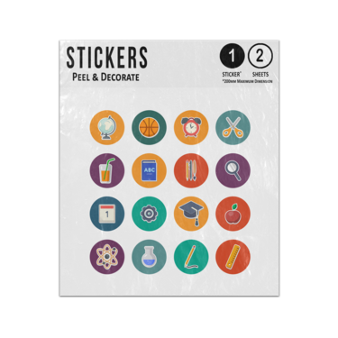 Picture of School Geography Sport Science Economics Learning Sticker Sheets Twin Pack