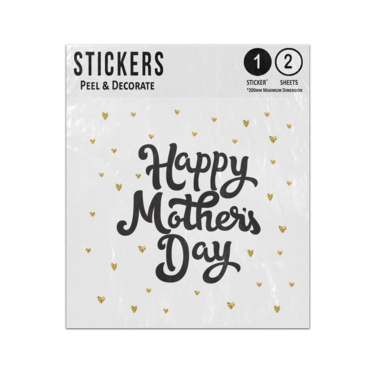 Picture of Happy Mothers Day Memphis Pop Style Love Mum Message Phrase Quote Sticker Sheets Twin Pack