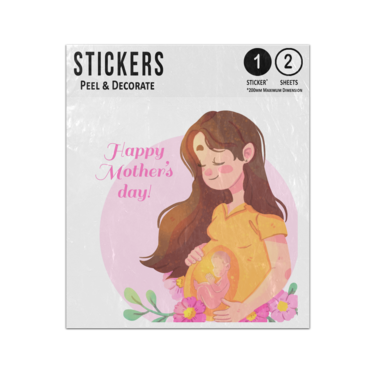 Picture of Happy Mothers Day Mum To Be Pregnant Baby Silhouette Love Sticker Sheets Twin Pack
