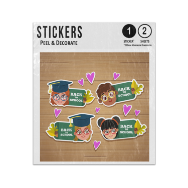 Picture of Back To School Graduates School Kids Label Badges Collection Sticker Sheets Twin Pack
