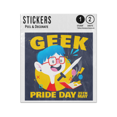 Picture of Geek Pride Day 25Th May Dungeons And Dragons Elements Sticker Sheets Twin Pack