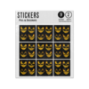 Picture of Halloween Glowing Ominous Face Expressions Sticker Sheets Twin Pack