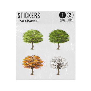 Picture of Spring Summer Autumn Winter Four Seasons Trees Sticker Sheets Twin Pack