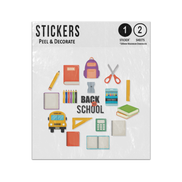 Picture of Back To School Favourite Items Simple Drawings Set Sticker Sheets Twin Pack