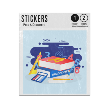 Picture of Math Concept Trigonometry Books Mathematical Instruments Sticker Sheets Twin Pack