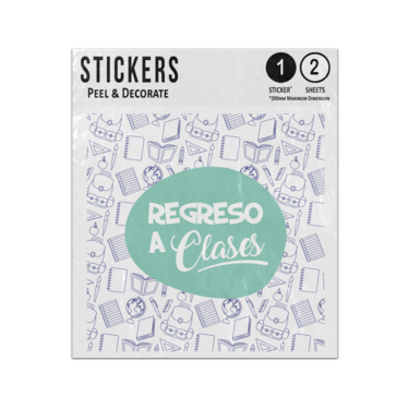 Picture of Regreso A Clases Spanish Translation Back To School Sticker Sheets Twin Pack