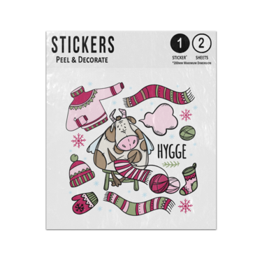 Picture of Hygge Cosy Danish Norwegian Wellness Contentment Doodles Illustration Sticker Sheets Twin Pack