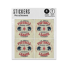 Picture of Los Angelese Football Helmets Ball University League Ca Illustration Sticker Sheets Twin Pack