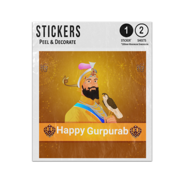 Picture of Happy Gurpurab Guru Gobind Singh Sikh Jayanti Celebration Sticker Sheets Twin Pack