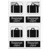 Picture of Baggage Claim Information Adhesive Vinyl Sign