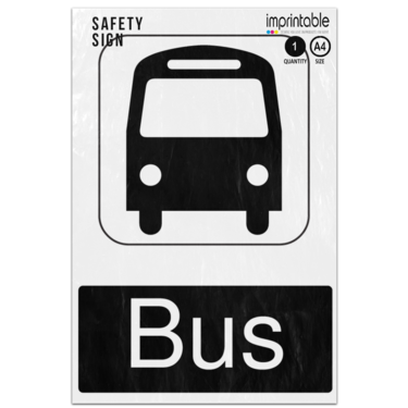 Picture of Bus Information Adhesive Vinyl Sign