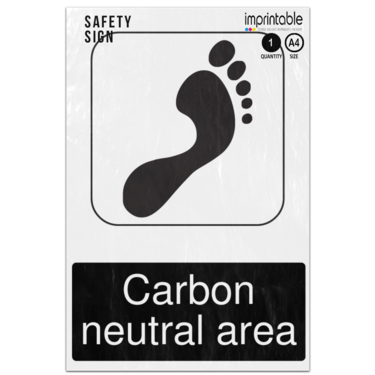 Picture of Carbon Neutral Area Mandatory Adhesive Vinyl Sign