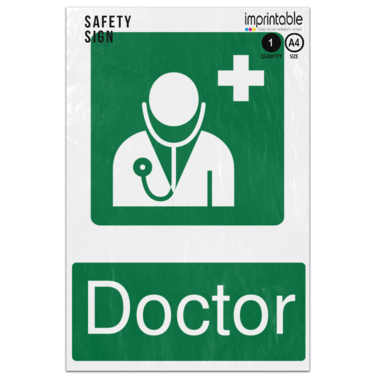Picture of Doctor Safe Condition Adhesive Vinyl Sign