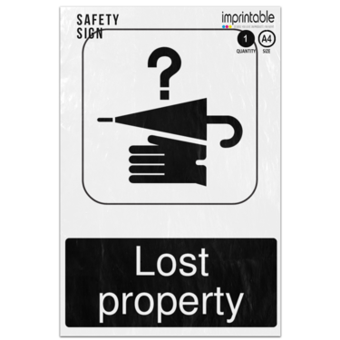 Picture of Lost Property Information Adhesive Vinyl Sign
