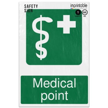 Picture of Medical Point Safe Condition Adhesive Vinyl Sign