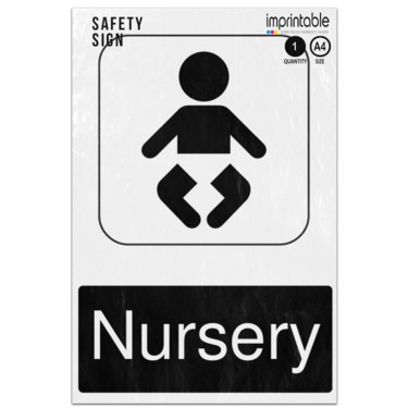 Picture of Nursery Information Adhesive Vinyl Sign