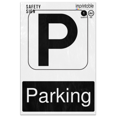 Picture of Parking Information Adhesive Vinyl Sign