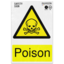 Picture of Poison Warning Adhesive Vinyl Sign