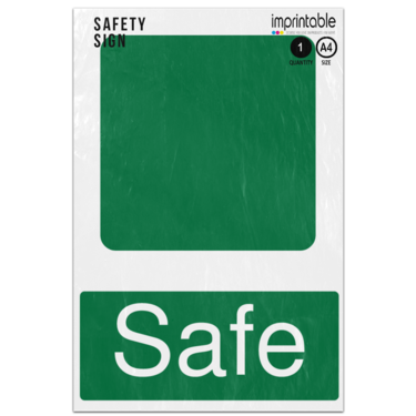 Picture of Safe Safe Condition Adhesive Vinyl Sign