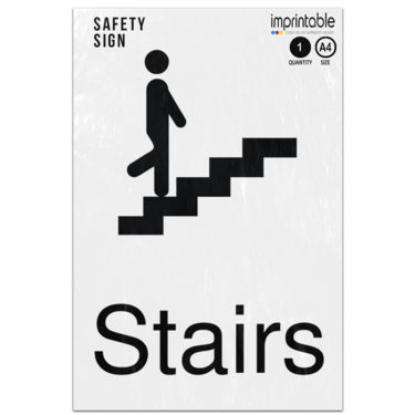 Picture of Stairs Dda Compliant Adhesive Vinyl Sign