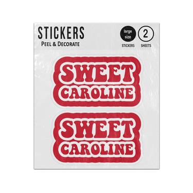 Picture of England Football Song Sweet Caroline Chant Sticker Sheet Twin Pack