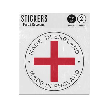 Picture of Made In England Georges Cross Inside Circle Sticker Sheet Twin Pack