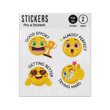 Picture of Good Effort Almost Perfect Getting Better Trying Hard Reward Sticker Sheets Twin Pack