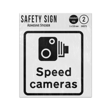 Picture of Speed Cameras Fixed Mobile Speed Warning Police 878 Vinyl Sign