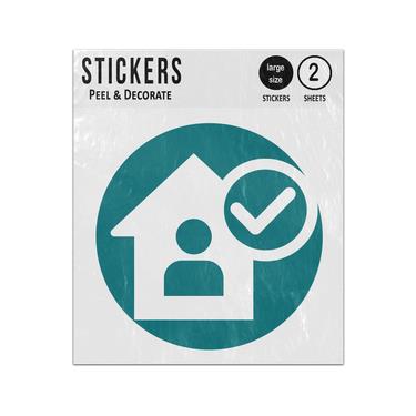 Picture of Stay At Home Protection Heatlh Icon Sticker Sheets Twin Pack
