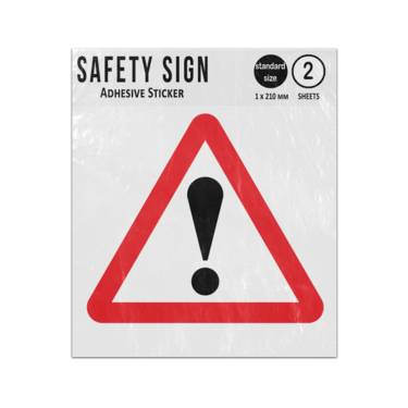 Picture of Other Danger Ahead General Exclamation Mark Warning P562 Vinyl Sign