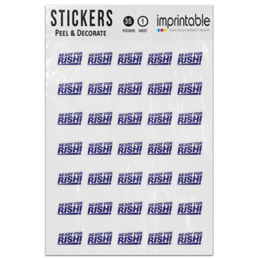 Picture of Ready For Rishi Sunak Member Of Parliament Tory Leader Pm Race Sticker Sheet