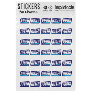Picture of Ready For Rishi Sunak Rt Hon Mp Conservative Leadership Campaign Sticker Sheet