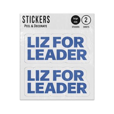 Picture of Liz For Leader Elizabeth Truss Tory Mp Conservative Leader Sticker Sheets Twin Pack