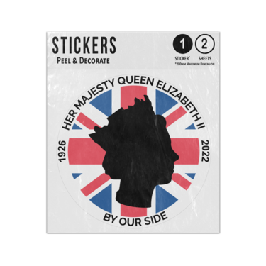 Picture of Her Majesty Queen Elizabeth II By Our Side 1926 2022 UK GB Sticker Sheets Twin Pack