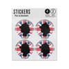 Picture of Her Majesty Queen Elizabeth II Rip Maam Union Flag 1926 2022 Sticker Sheets Twin Pack