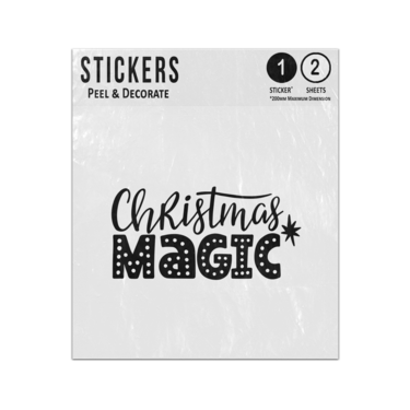 Picture of Christmas Magic Quote Lettering Sticker Sheets Twin Pack