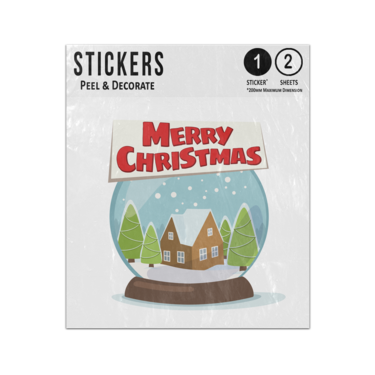 Picture of Merry Christmas Cosy Home Snow Globe Drawing Sticker Sheets Twin Pack