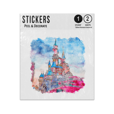 Picture of Magic Castle Paris Watercolor Sketch Sticker Sheets Twin Pack